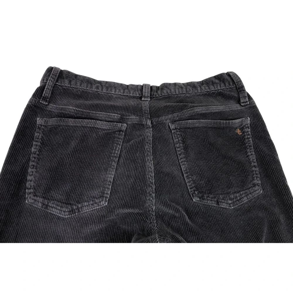 True Craft Mens Charcoal Gray Corduroy‎ Straight Leg Pants 34x34 Stretch Cotton